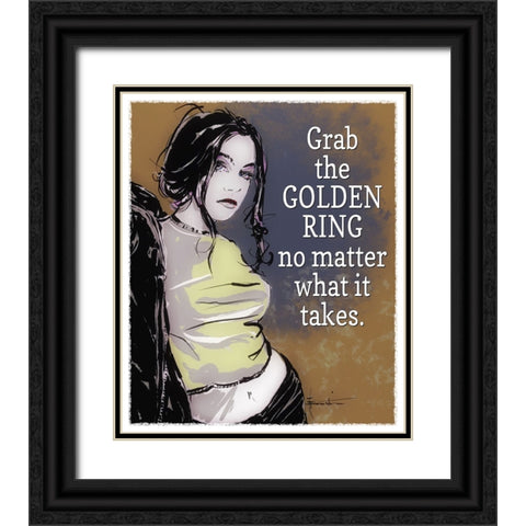 Grab Black Ornate Wood Framed Art Print with Double Matting by TMBorenstein