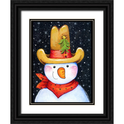 Tall Hat Black Ornate Wood Framed Art Print with Double Matting by Wade, Valarie