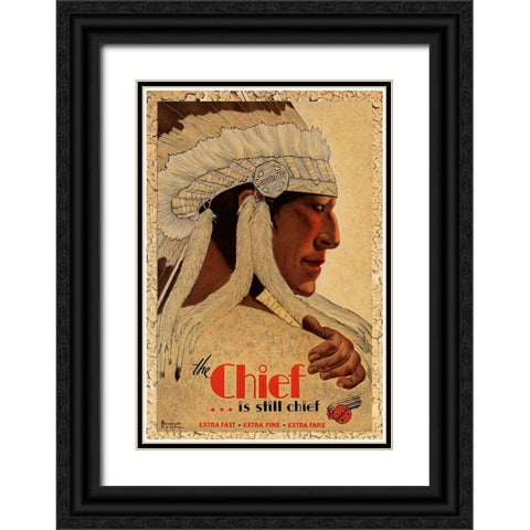 Travel 0278 Black Ornate Wood Framed Art Print with Double Matting by Vintage Lavoie