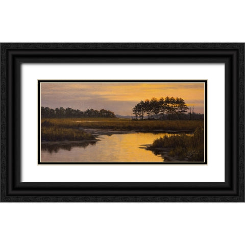 Golden Hour Black Ornate Wood Framed Art Print with Double Matting by Goebel, Wilhelm