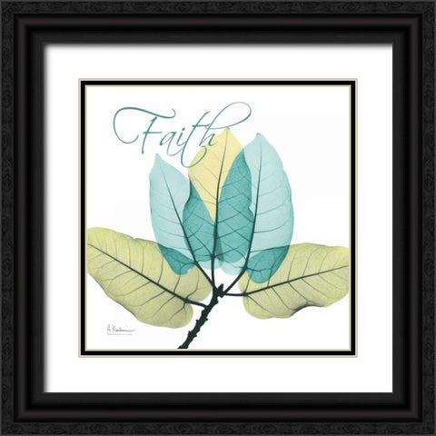 Faith Ficus Burkey Black Ornate Wood Framed Art Print with Double Matting by Koetsier, Albert