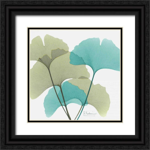 Gingko 1 Black Ornate Wood Framed Art Print with Double Matting by Koetsier, Albert