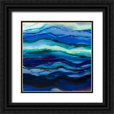 Twilight Rhythm Black Ornate Wood Framed Art Print with Double Matting by Bilotta, Barbara