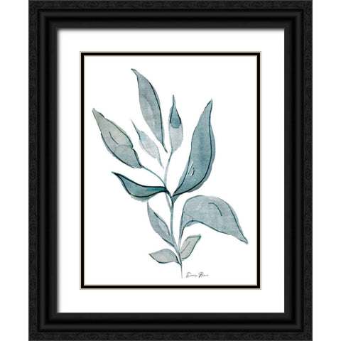 Watercolor Botanical 1 Black Ornate Wood Framed Art Print with Double Matting by Brown, Denise