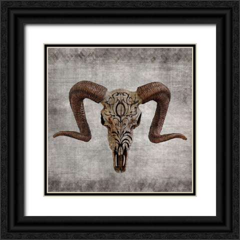 Bone Yard 2 V2 Black Ornate Wood Framed Art Print with Double Matting by Brown, Denise