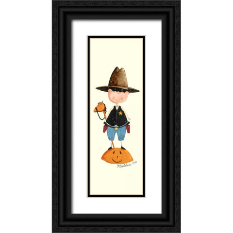 Cowboy Treater Black Ornate Wood Framed Art Print with Double Matting by DiPaolo, Dan