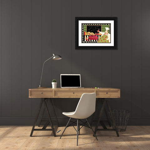 Cook Out Black Ornate Wood Framed Art Print with Double Matting by DiPaolo, Dan