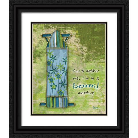 Board Mtg Black Ornate Wood Framed Art Print with Double Matting by Stimson, Diane