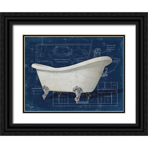 Bath Blues 2 Black Ornate Wood Framed Art Print with Double Matting by Stimson, Diane