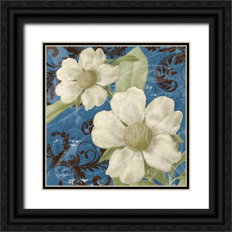Royal Dillenia Black Ornate Wood Framed Art Print with Double Matting by Stimson, Diane