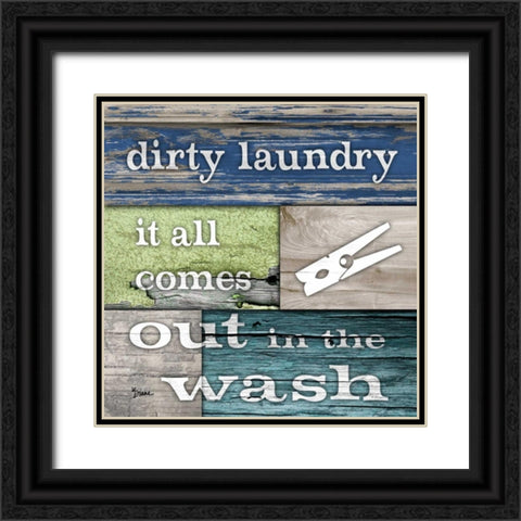 Dirty Laundry Black Ornate Wood Framed Art Print with Double Matting by Stimson, Diane