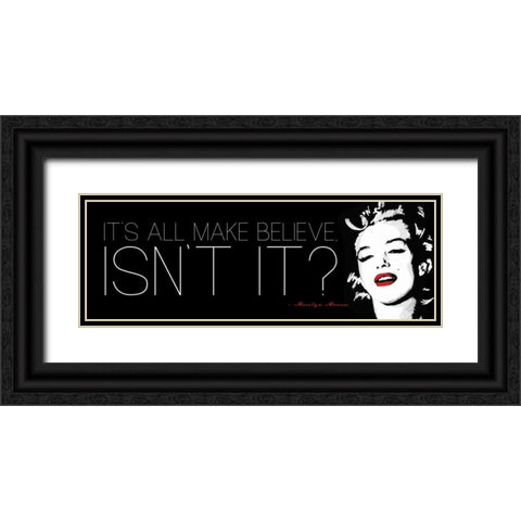 All BMake Believe Black Ornate Wood Framed Art Print with Double Matting by Rodriquez Jr, Enrique