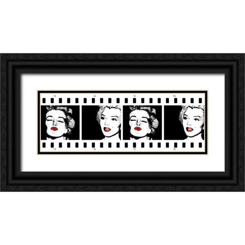 Monroe Strip 1 Black Ornate Wood Framed Art Print with Double Matting by Rodriquez Jr, Enrique