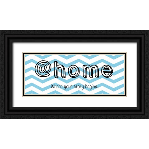 Home Black Ornate Wood Framed Art Print with Double Matting by Gibbons, Lauren