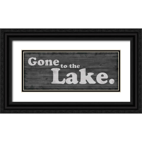 Gone to Lake 1 Black Ornate Wood Framed Art Print with Double Matting by Gibbons, Lauren