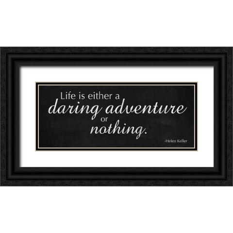 Daring Adventure Black Ornate Wood Framed Art Print with Double Matting by Gibbons, Lauren