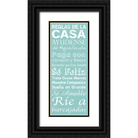 Spanish House Black Ornate Wood Framed Art Print with Double Matting by Gibbons, Lauren