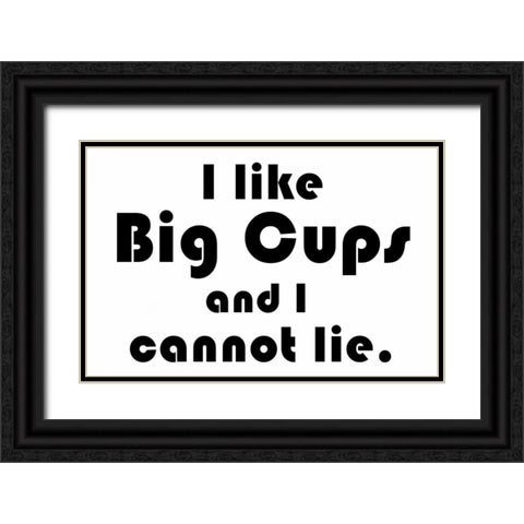 Big Cups Black Ornate Wood Framed Art Print with Double Matting by Gibbons, Lauren