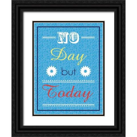 No Day Black Ornate Wood Framed Art Print with Double Matting by Gibbons, Lauren
