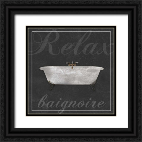 French Bath Black Ornate Wood Framed Art Print with Double Matting by Gibbons, Lauren