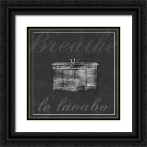 French Sink Black Ornate Wood Framed Art Print with Double Matting by Gibbons, Lauren