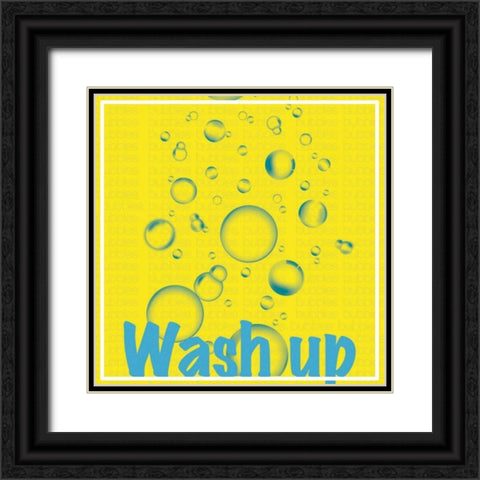 Wash Up Bubbles Black Ornate Wood Framed Art Print with Double Matting by Gibbons, Lauren