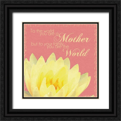 You Are The World Black Ornate Wood Framed Art Print with Double Matting by Gibbons, Lauren