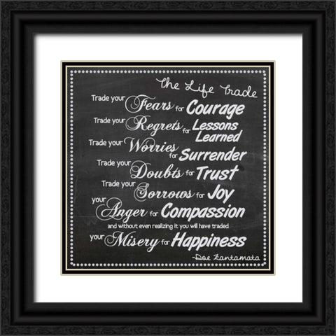 Life Trade White Boarder Black Ornate Wood Framed Art Print with Double Matting by Gibbons, Lauren