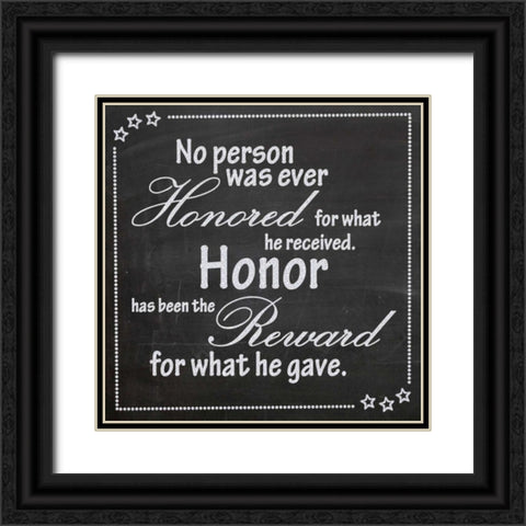 Honor Black Ornate Wood Framed Art Print with Double Matting by Gibbons, Lauren