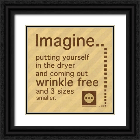 Imagine No Border Black Ornate Wood Framed Art Print with Double Matting by Gibbons, Lauren