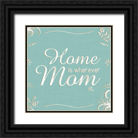 Home Black Ornate Wood Framed Art Print with Double Matting by Gibbons, Lauren