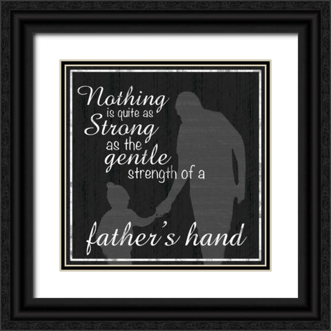 Father Hand Black Ornate Wood Framed Art Print with Double Matting by Gibbons, Lauren