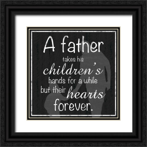 Father Heart 2 Black Ornate Wood Framed Art Print with Double Matting by Gibbons, Lauren