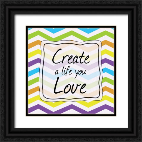 Create Colorful Black Ornate Wood Framed Art Print with Double Matting by Gibbons, Lauren