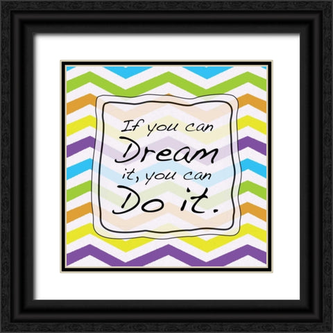 Dream Colorful Black Ornate Wood Framed Art Print with Double Matting by Gibbons, Lauren