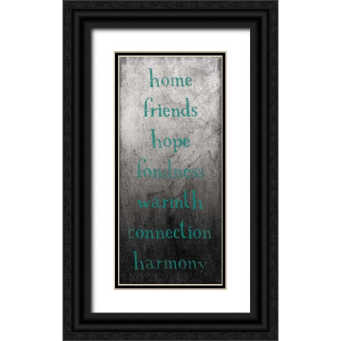 TYPE Black Ornate Wood Framed Art Print with Double Matting by Grey, Jace