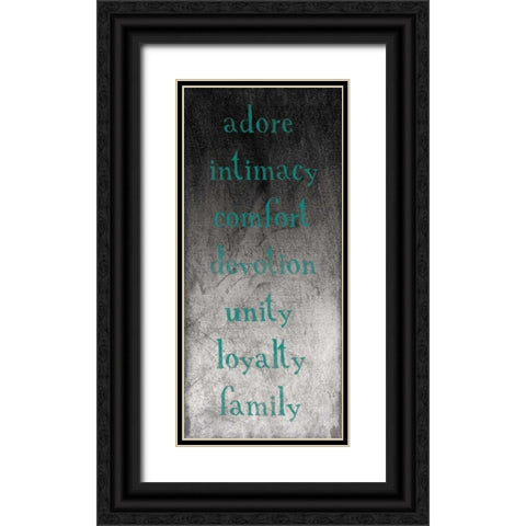 TYPE Black Ornate Wood Framed Art Print with Double Matting by Grey, Jace