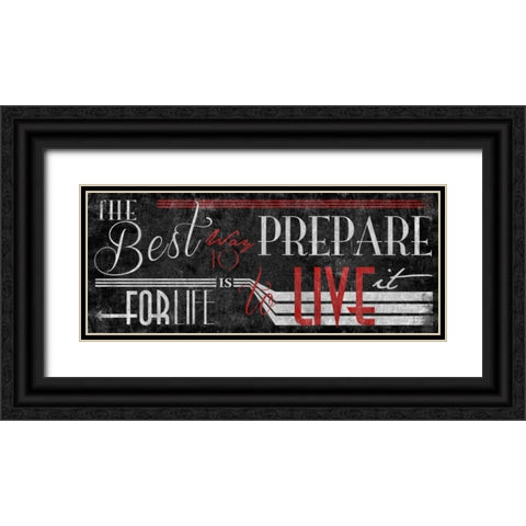 Type Black Black Ornate Wood Framed Art Print with Double Matting by Grey, Jace