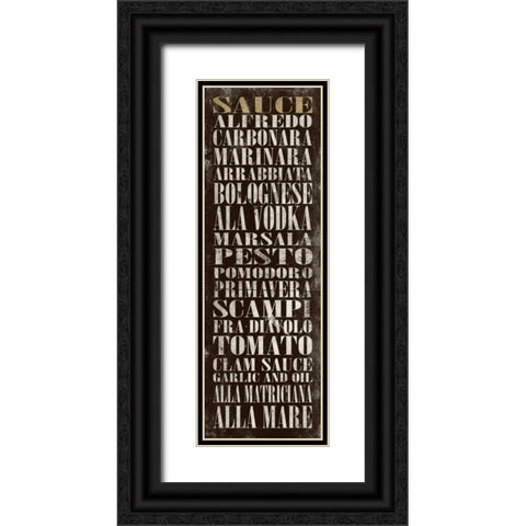 SAUCE Black Ornate Wood Framed Art Print with Double Matting by Grey, Jace