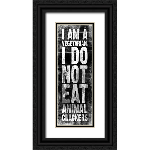 Animal Crackers Black Ornate Wood Framed Art Print with Double Matting by Grey, Jace