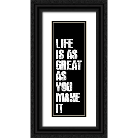 Life Black Ornate Wood Framed Art Print with Double Matting by Grey, Jace