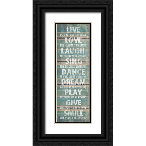 Live Black Ornate Wood Framed Art Print with Double Matting by Grey, Jace
