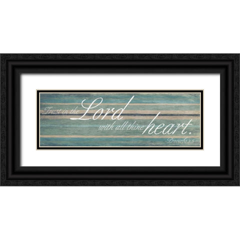 Lord heart Black Ornate Wood Framed Art Print with Double Matting by Grey, Jace