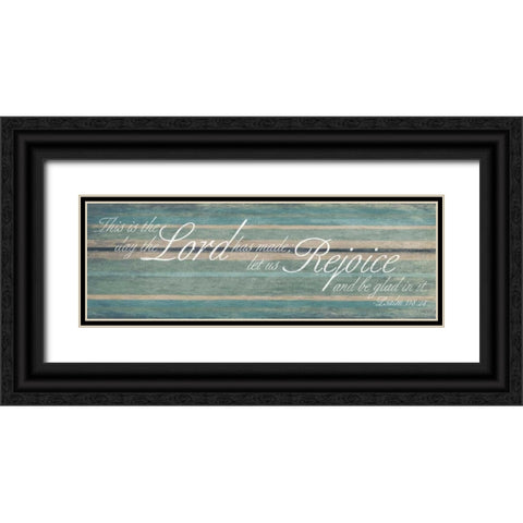 Lord rejoice Black Ornate Wood Framed Art Print with Double Matting by Grey, Jace
