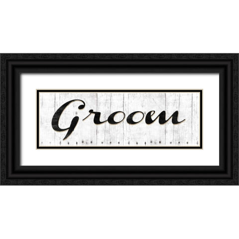 Groom Black Ornate Wood Framed Art Print with Double Matting by Grey, Jace