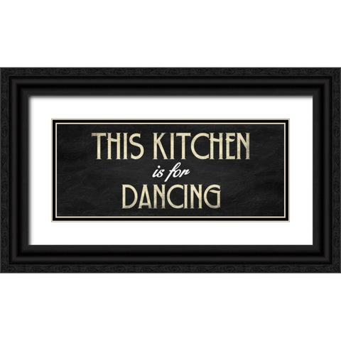 Kitchen Black Ornate Wood Framed Art Print with Double Matting by Grey, Jace
