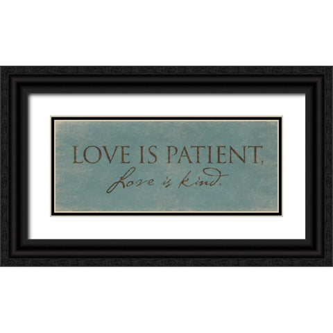Love is Black Ornate Wood Framed Art Print with Double Matting by Grey, Jace