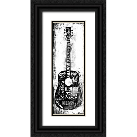 Word Play Black Ornate Wood Framed Art Print with Double Matting by Grey, Jace