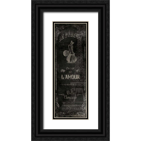 Le Parfum Black Black Ornate Wood Framed Art Print with Double Matting by Grey, Jace