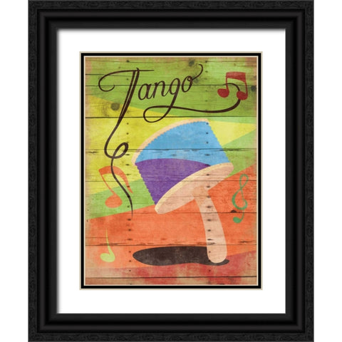 Tango II Black Ornate Wood Framed Art Print with Double Matting by Grey, Jace